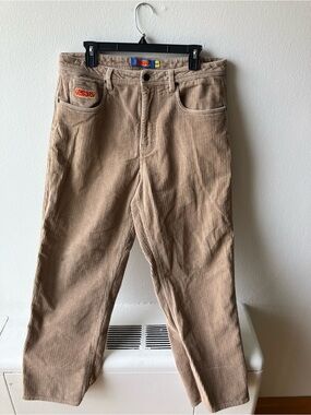 Empyre Men's Tan Corduroy Pants - Straight Fit
